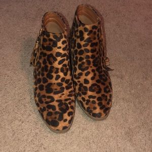 Leopard booties